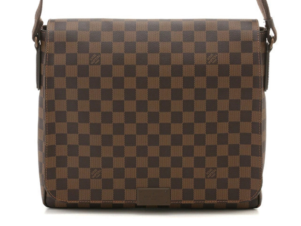 Louis Vuitton Damier Bag District Shoulder Brown